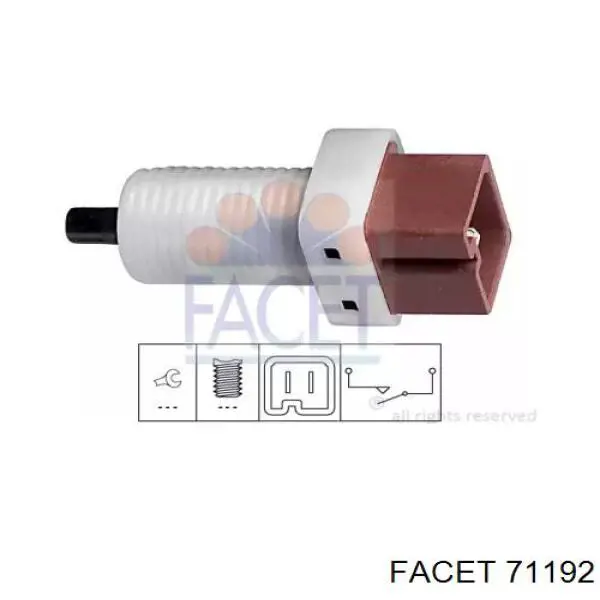 Купити 71192 Facet Датчик педалі гальма
