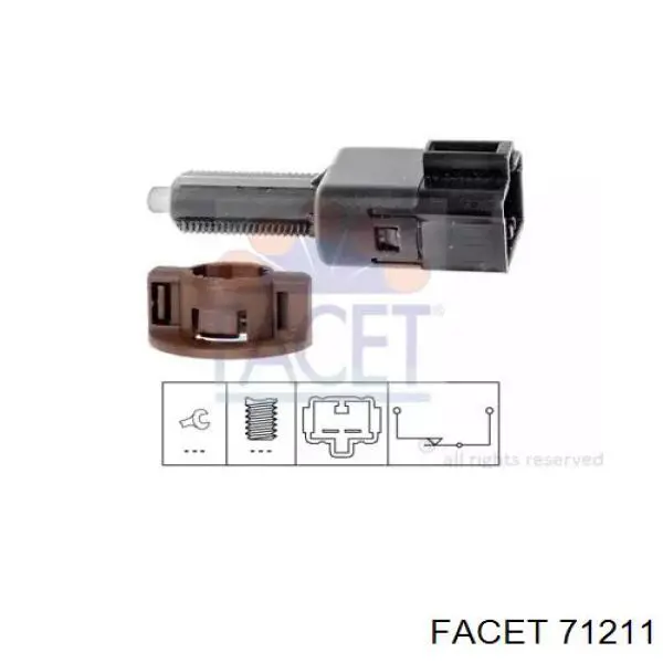 Кнопка стоп-сигналу Facet 71211 ціна, від 10.16 USD