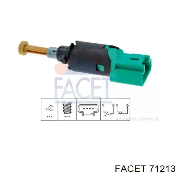 Жабка тормозу 71213 Facet