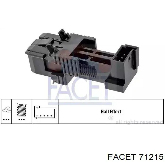 Кнопка стоп-сигналу Facet 71215 ціна, від 11.45 USD