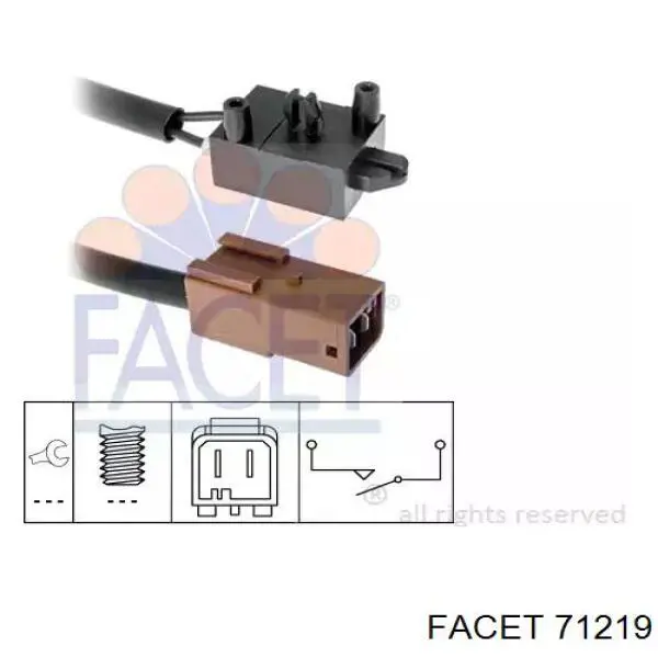 Купити 71219 Facet Датчик включення зчеплення