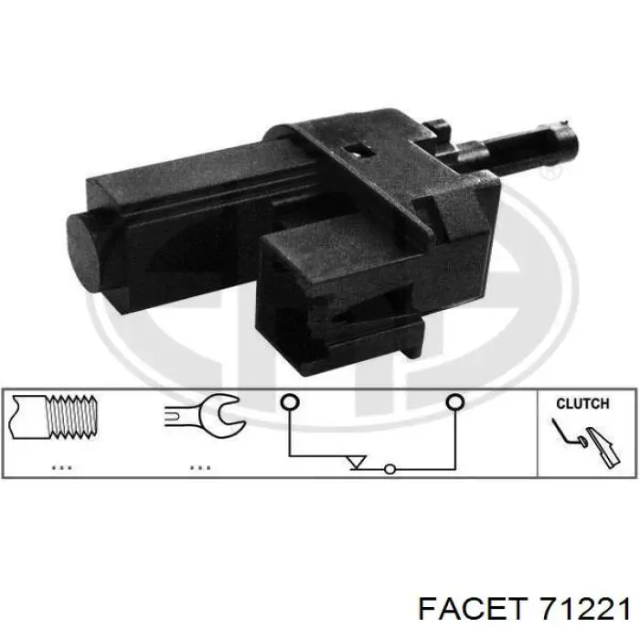 Купити 71221 Facet Датчик включення зчеплення