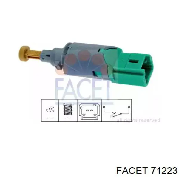 Датчик включення зчеплення Facet 71223 ціна, від 5.64 USD