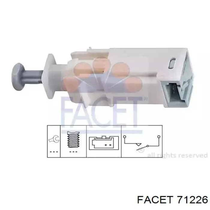 Купити 71226 Facet Датчик педалі гальма