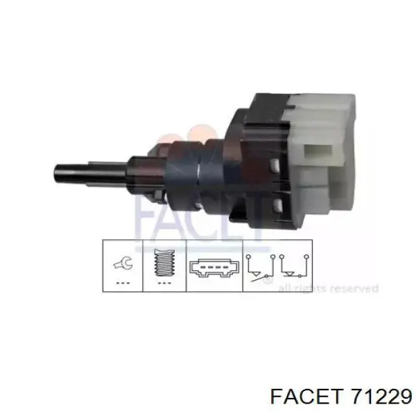 Кнопка стоп-сигналу Facet 71229 ціна, від 8.41 USD