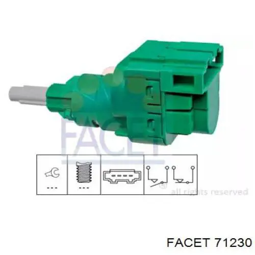 Жабка тормозу 71230 Facet