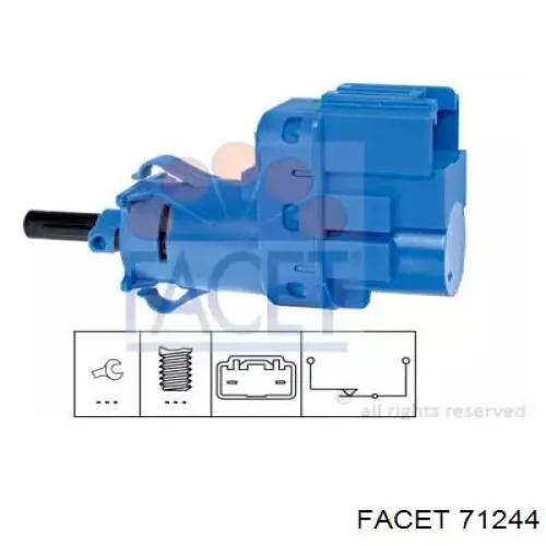 Купити 71244 Facet Датчик педалі гальма