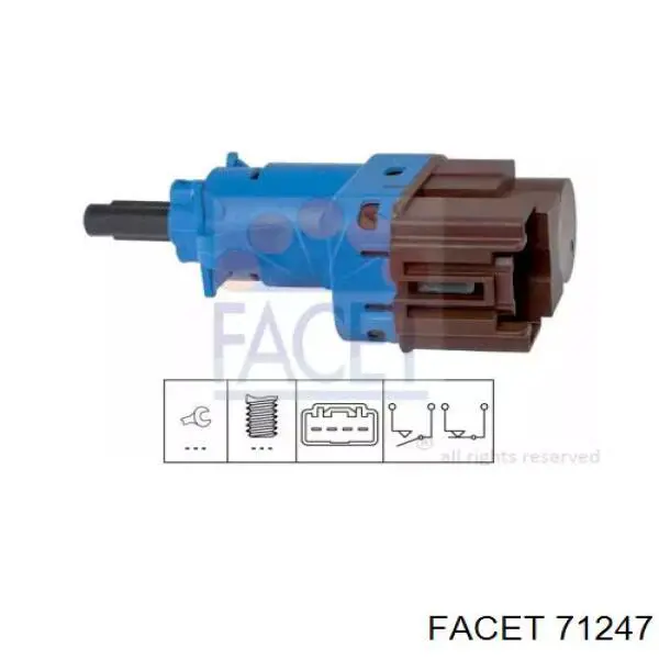 Кнопка стоп-сигналу Facet 71247 ціна, від 7.77 USD