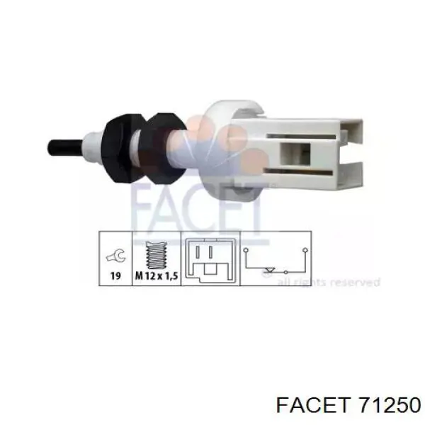 Кнопка стоп-сигналу Facet 71250 ціна, від 4.65 USD