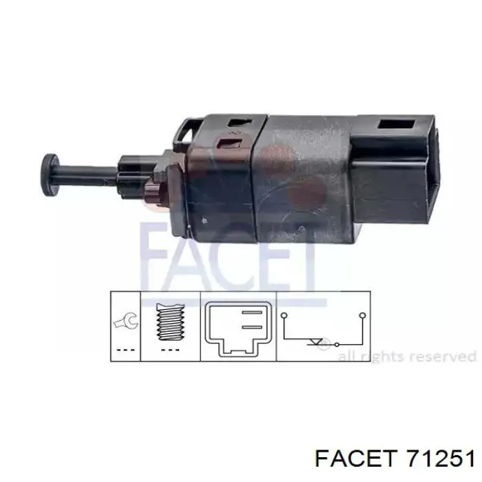 Купити 71251 Facet Датчик педалі гальма