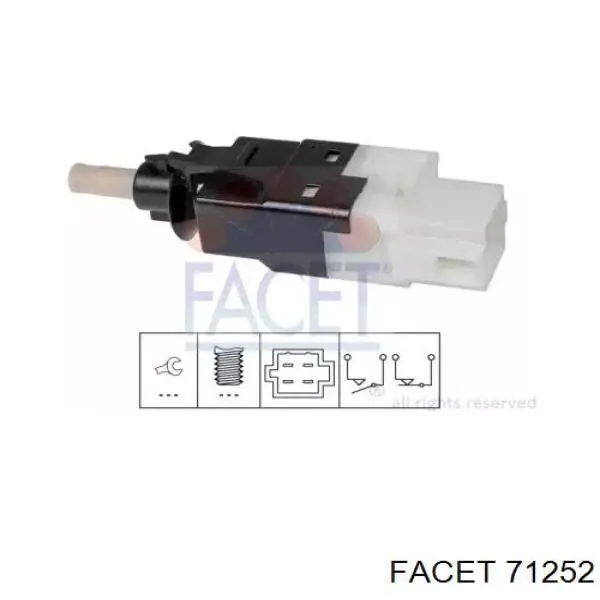 Купити 71252 Facet Датчик педалі гальма