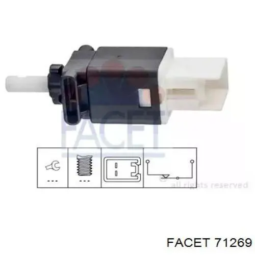 Купити 71269 Facet Датчик педалі гальма