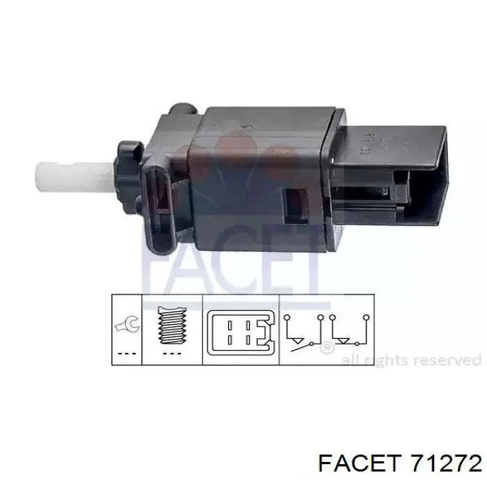 Купити 71272 Facet Датчик педалі гальма