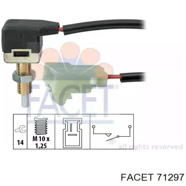 Купити 71297 Facet Датчик включення зчеплення