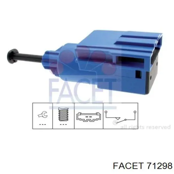 Датчик включення зчеплення Facet 71298 ціна, від 11.14 USD