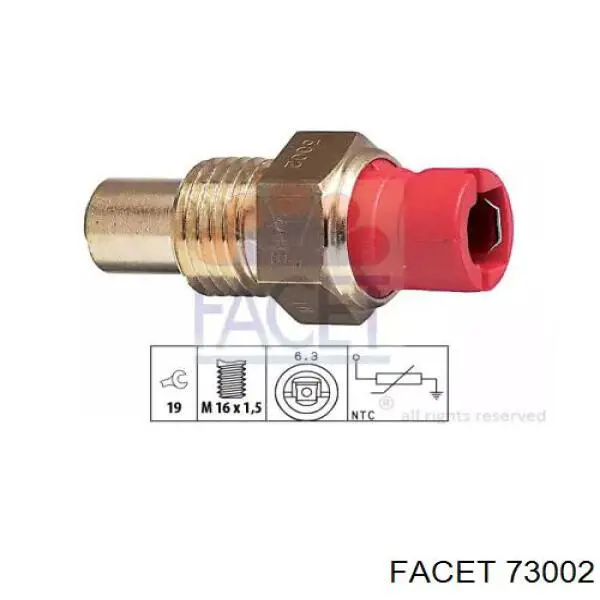 Термодатчик охолоджуючої рідини Fiat/Alfa/Lancia 60515838 ціна, від 8.87 USD