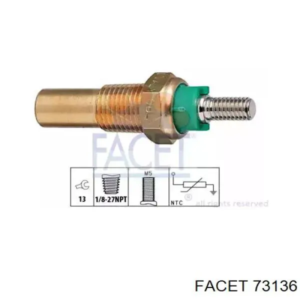 Датчик температури охолоджуючої рідини 1657685 Ford