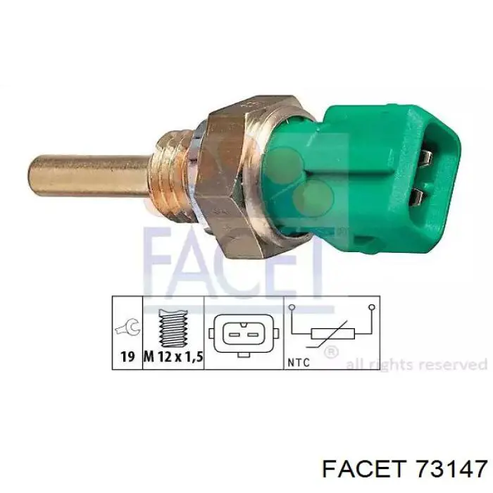 Купити 171916011640 Magneti Marelli Датчик температури охолоджуючої рідини