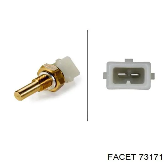 Датчик температури охолоджуючої рідини 73171 Facet