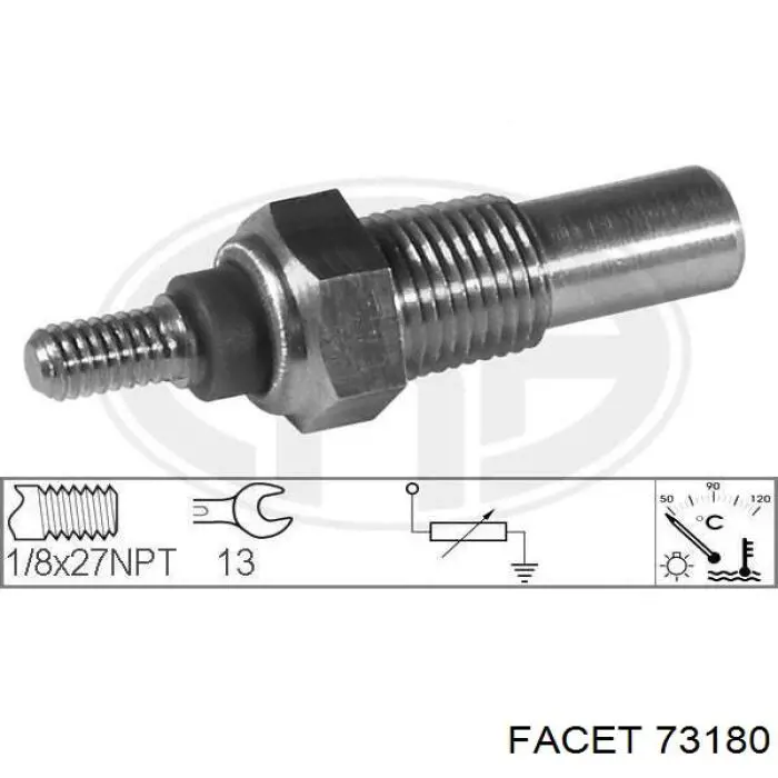 Купити 73180 Facet Датчик температури охолоджуючої рідини