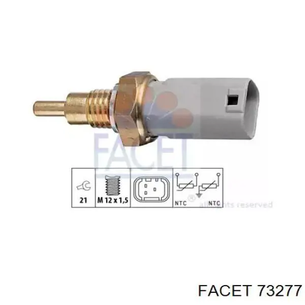 Купити 73277 Facet Датчик температури охолоджуючої рідини