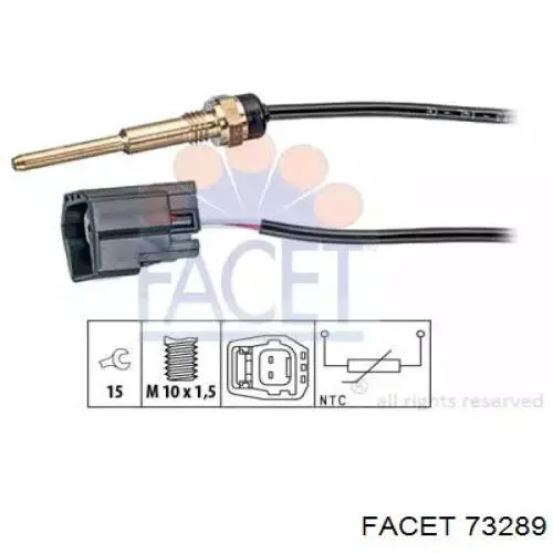 Купити FT80149 Fast Датчик температури охолоджуючої рідини