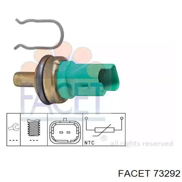 Купити FT80152 Fast Датчик температури охолоджуючої рідини
