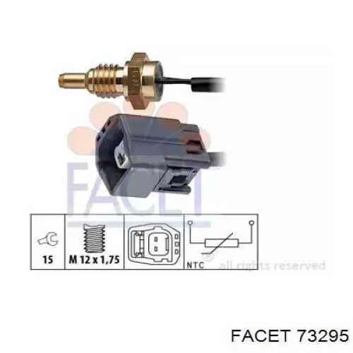 Купити 73295 Facet Датчик температури охолоджуючої рідини