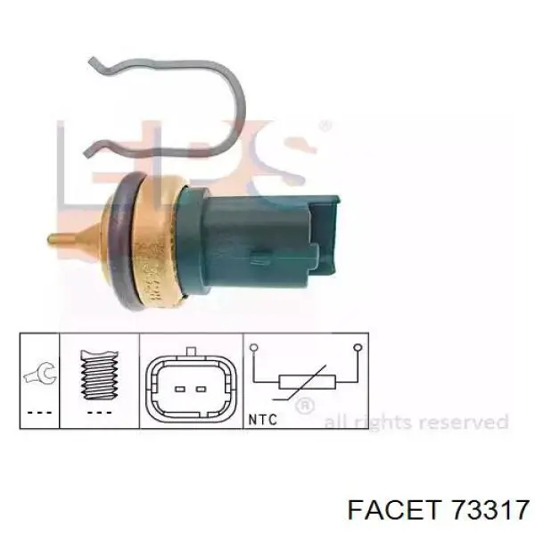 Купити FT80145 Fast Датчик температури охолоджуючої рідини