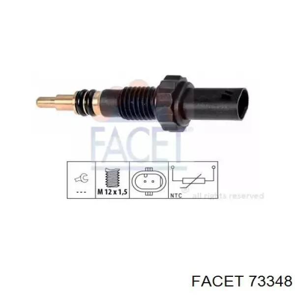 Термодатчик охолоджуючої рідини Facet 73348 ціна, від 10.90 USD
