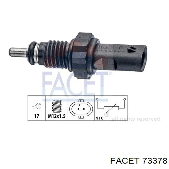 Купити 73378 Facet Датчик температури палива