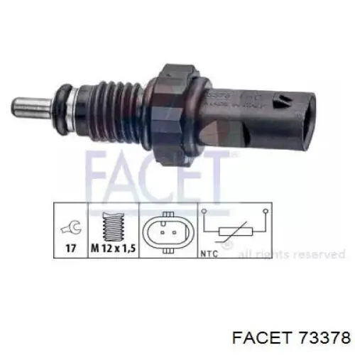 Купити 73378 Facet Датчик температури палива