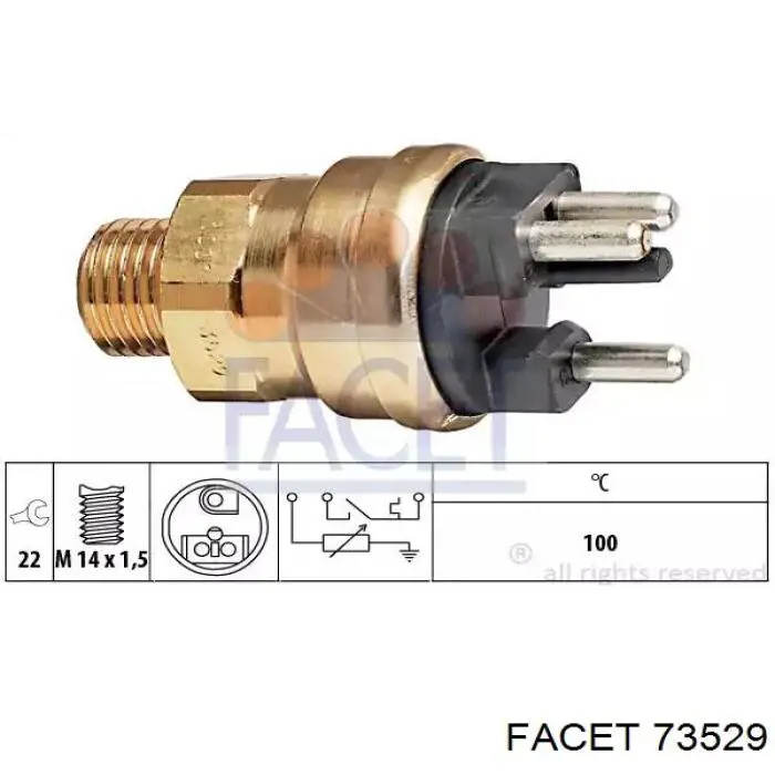 Датчик температури радіатора Metzger 905100 ціна, від 13.75 USD