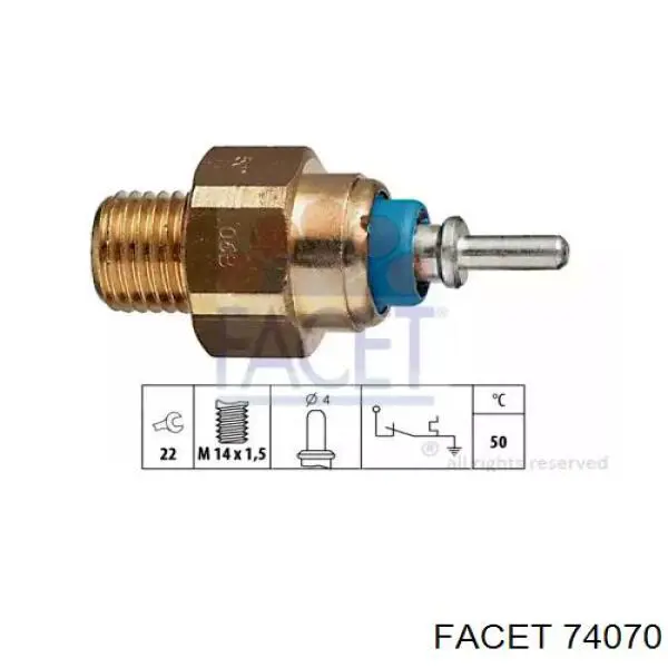 Датчик температури радіатора Autotechteile 1005465 ціна, від 2.84 USD