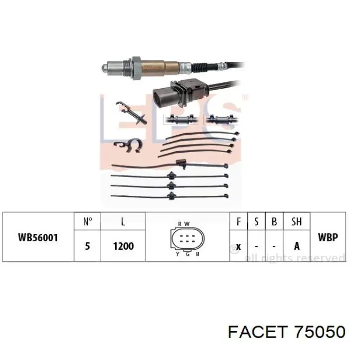 Датчик температури радіатора Facet 75050 ціна, від 11.25 USD
