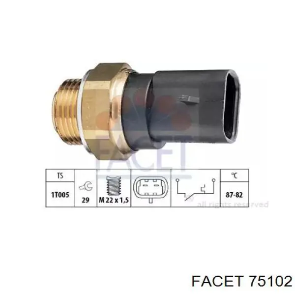 Датчик температури радіатора Peugeot/Citroen 126450 ціна, від 6.97 USD