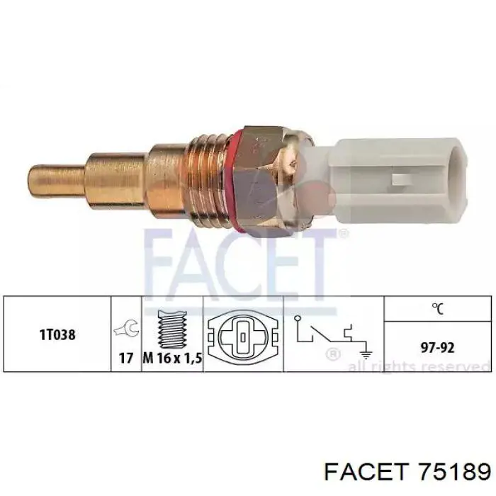 Датчик температури радіатора KW AUTOMOTIVE 550189 ціна, від 9.35 USD