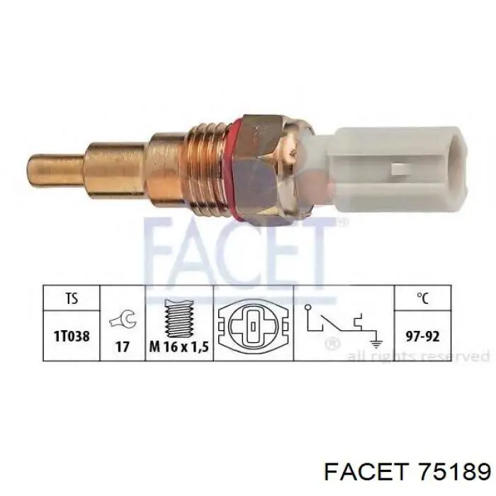 Термо-датчик включення вентилятора радіатора Mazda 323 3 (BF) (Мазда 323)