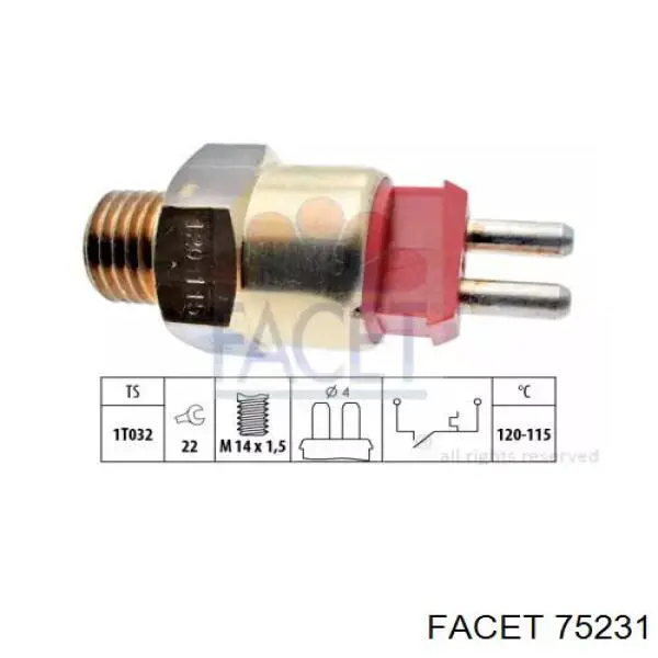 Купити A0065456624 Mercedes Датчик включення вентилятора