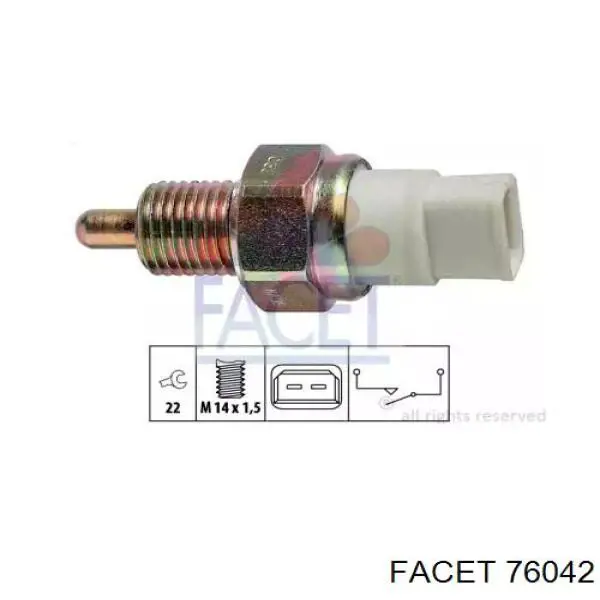 Датчик ліхтарів заднього ходу Facet 76042 ціна, від 6.19 USD