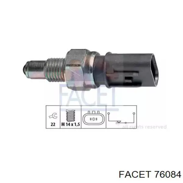 Датчик ліхтарів заднього ходу Facet 76084 ціна, від 8.50 USD