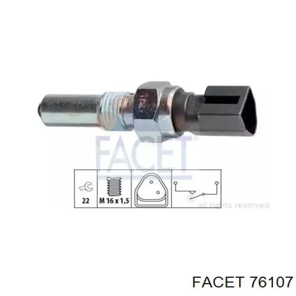Датчик ліхтарів заднього ходу Facet 76107 ціна, від 8.04 USD
