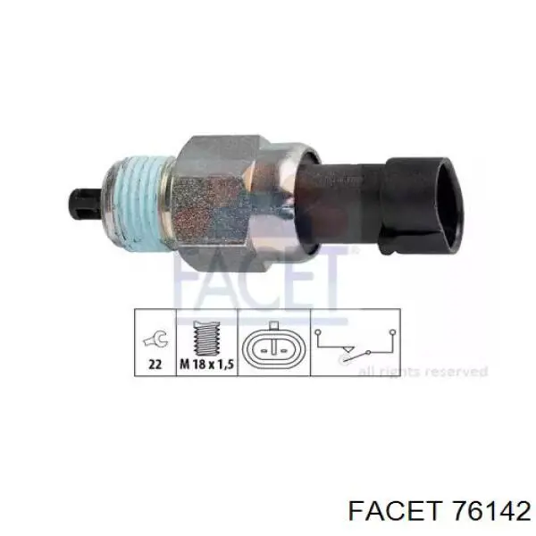 Датчик ліхтарів заднього ходу Facet 76142 ціна, від 7.34 USD