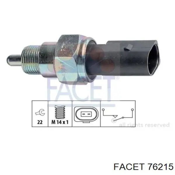 Датчик ліхтарів заднього ходу Facet 76215 ціна, від 6.80 USD