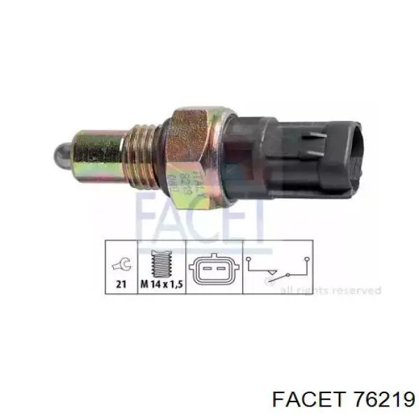 Датчик ліхтарів заднього ходу Facet 76219 ціна, від 7.28 USD