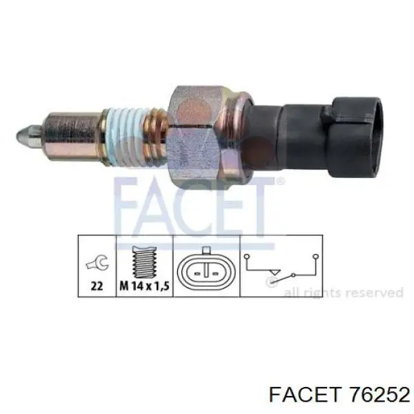 Датчик ліхтарів заднього ходу Facet 76252 ціна, від 10.15 USD