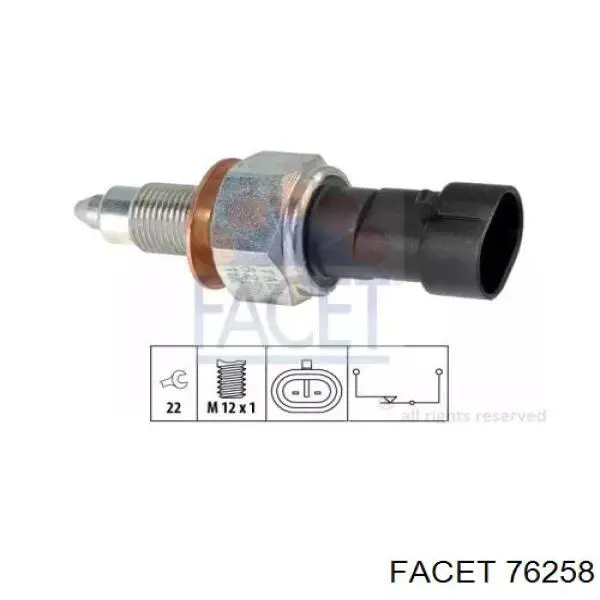 Датчик ліхтарів заднього ходу Facet 76258 ціна, від 11.29 USD
