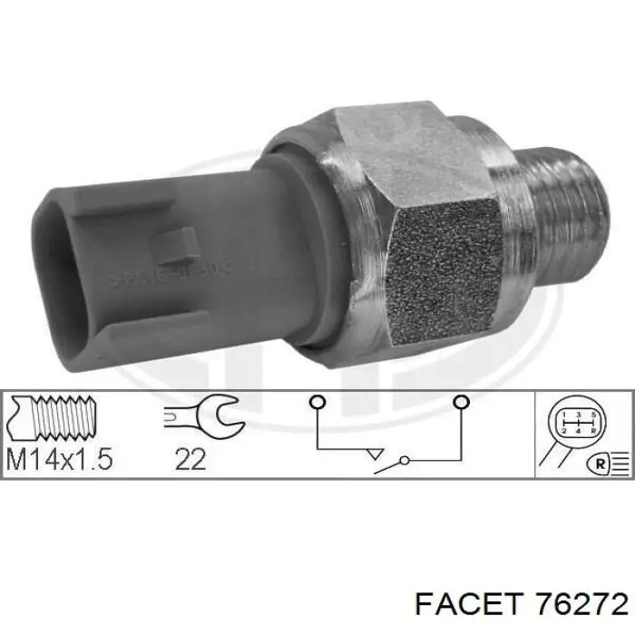 Датчик ліхтарів заднього ходу Facet 76272 ціна, від 9.26 USD