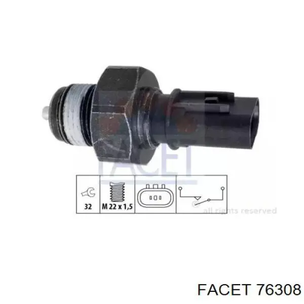 Датчик ліхтарів заднього ходу Facet 76308 ціна, від 13.08 USD