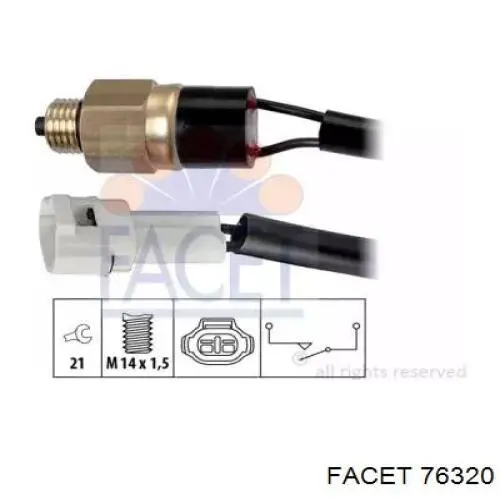Датчик ліхтарів заднього ходу Facet 76320 ціна, від 27.85 USD